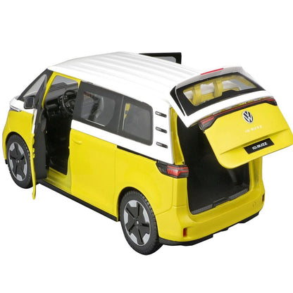 Maisto - 1/24 Scale Model Compatible with Volkswagen ID Buzz 2023 Collectible Miniature (Yellow)