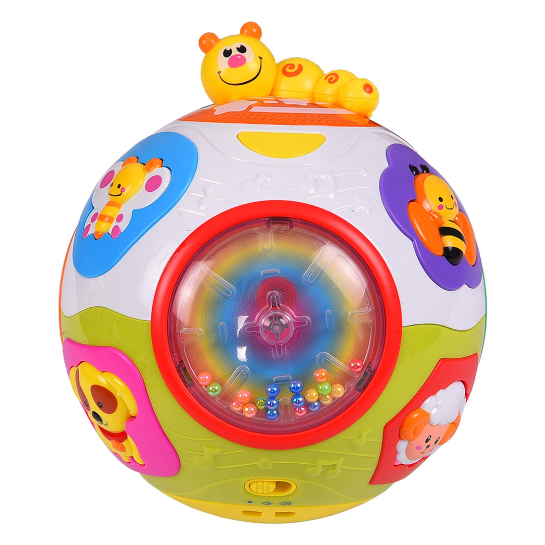 Hola Smartcraft Educational Toddlers Musical Ball Toy with Automatic Rotation, Lights, Music, Animals Sounds Toys