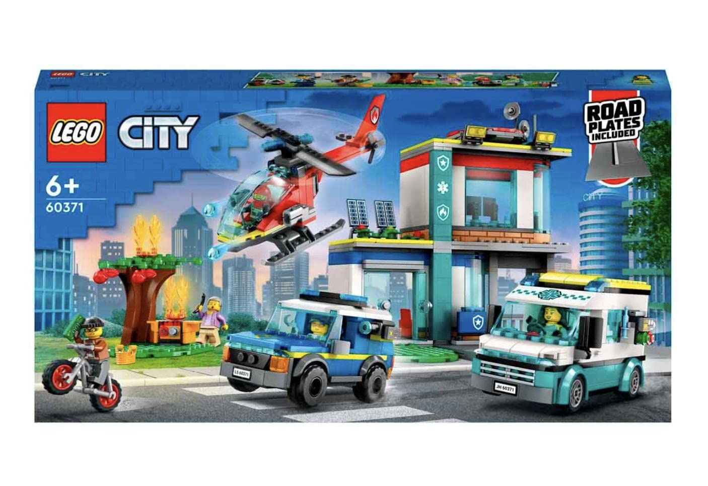 LEGO City Emergency Vehicles HQ 60371 Building Set (706 Pcs)