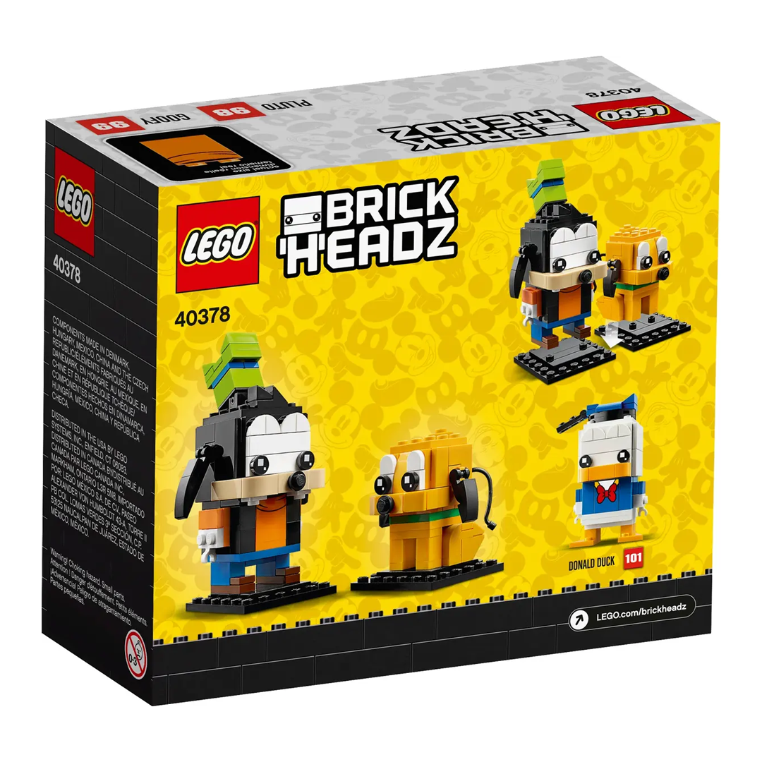 LEGO Disney Brick Headz Pluto Goofy 40378 (214 Pieces)