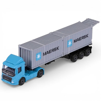 Majorette Logistics Volvo Maersk Transporter Container 2x20ft Diecast Truck – 3+ Years