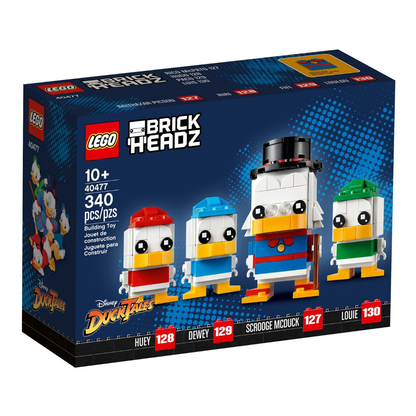 LEGO Brickheadz Disney Ducktales 40477 Scrooge McDuck, Louie, Huey & Dewey (340 Pieces)