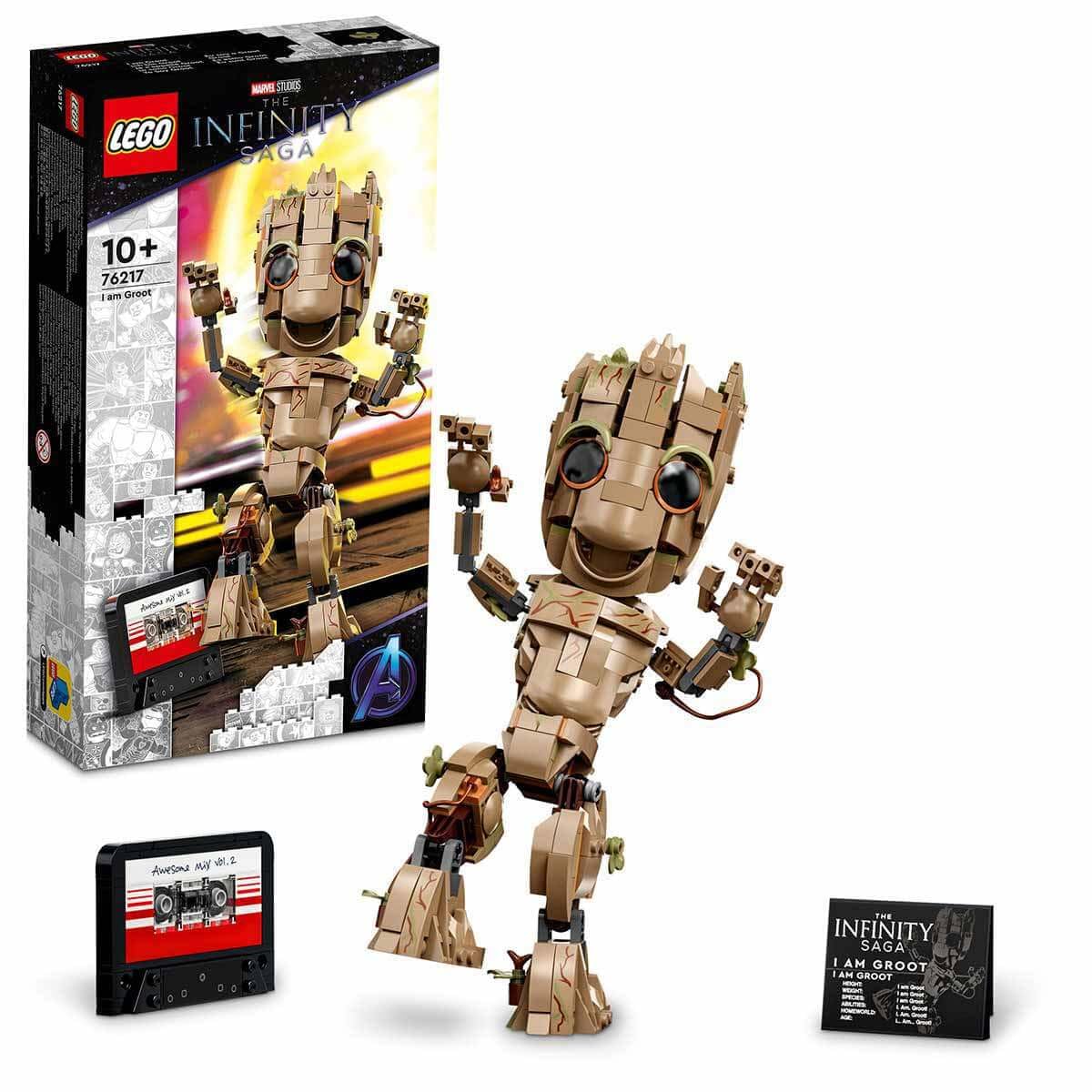 LEGO 76217 Marvel I am Groot Building Toy Set (476 Pieces)