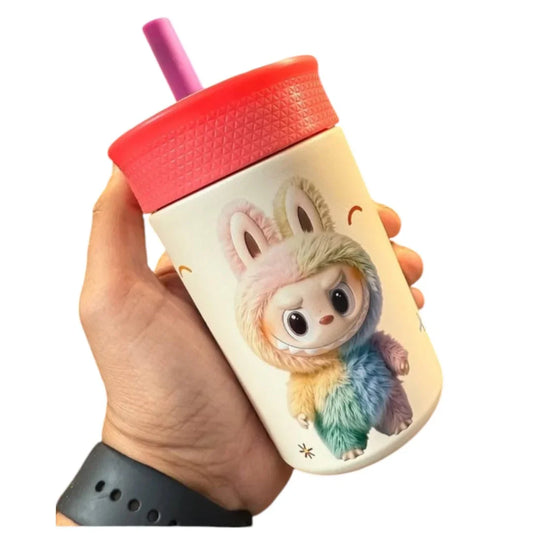 Stainless Steel Sipper Water Botttle & Attractive Print Keeps Drinks Hot & Cold 250ml - Jaiman Toys