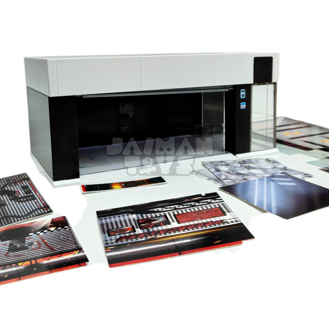 Electric Motorized Garage – Voice Control, 1:64 Scale Display Diorama for Die-Cast Cars (PosterCars /Tomica/Mini GT) - Jaiman Toys