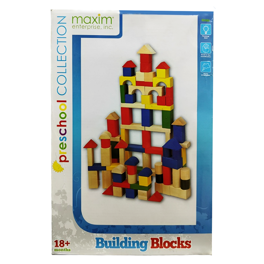 Building Blocks Preschool Collection from Maxim Age 18 months + (100 pcs)