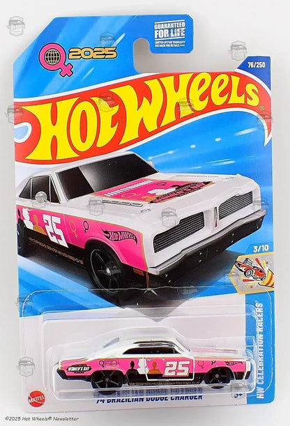 Hot Wheels 5-Car Die-Cast Set – '74 Brazilian Dodge Charger + Big-Air Bel-Air Red + Track Dwagon + Deora III + Retro-Active HTB86 | 1:64 Scale Collectible Cars