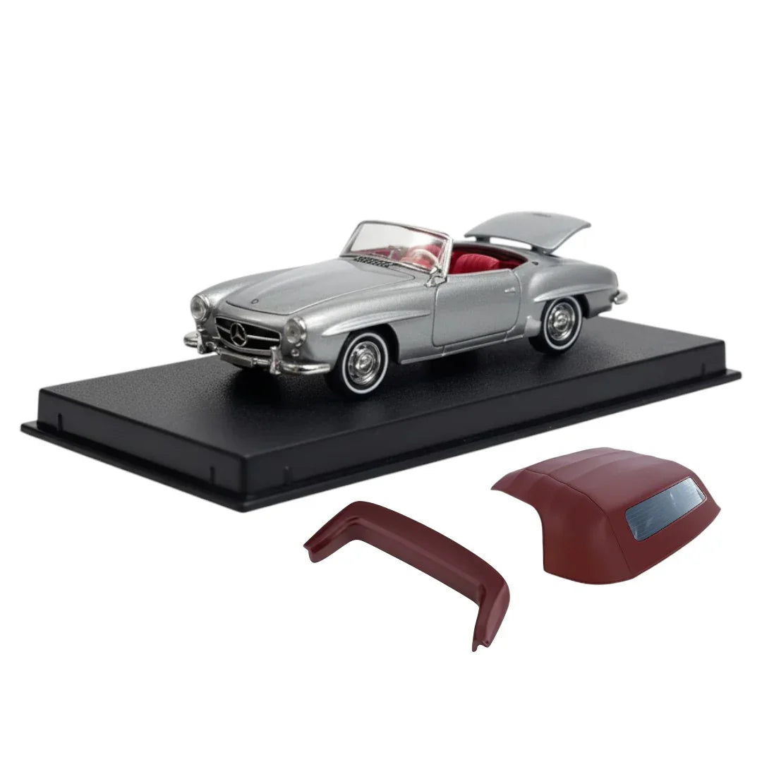 GFCC 1:64 1957 Mercedes-Benz 190SL Grey Diecast Model Car