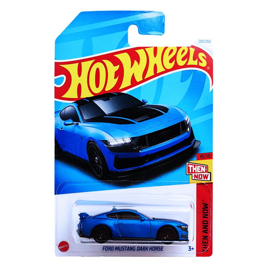 Hot Wheels 1:64 Scale Ford Mustang Dark Horse Then and Now