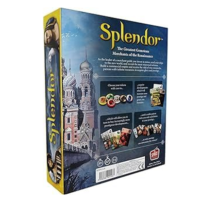 Splendor Board Game by Marc André : Plastic Coins ( High Quality )