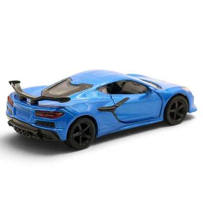 RMZ City Chevrolet Corvette Z06 1:32 Scale Die-Cast Model Car – With 2 Variants Collectible Car with Opening Doors, Pull-Back Action