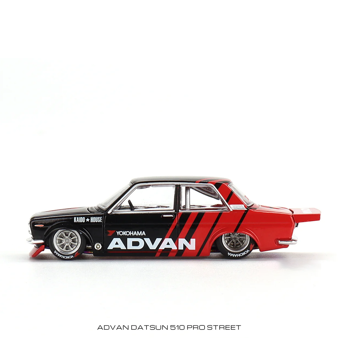 Kaido House + MINIGT 1:64 Datsun 510 Pro Street / Wagon ADVAN (3 Variant) Age 14+