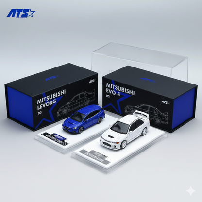 ATS Models 1:64 Scale Diecast Cars | Mitsubishi Lancer Evolution IV Subaru Levorg| Dual Variants Collectible Car Model