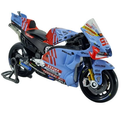 Moto Team Gresini Racing MotoGP #93 – 1:18 Scale Model (2024, Light Blue) - Jaiman Toys
