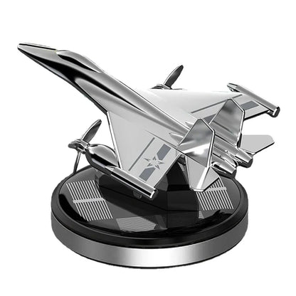 Car Air Freshener Fighter Aeroplane Perfume Solar Power Plane Diffuser Aluminum Airplane Fragrance Aircraft Dashboard Perfume with Refills - Jaiman Toys