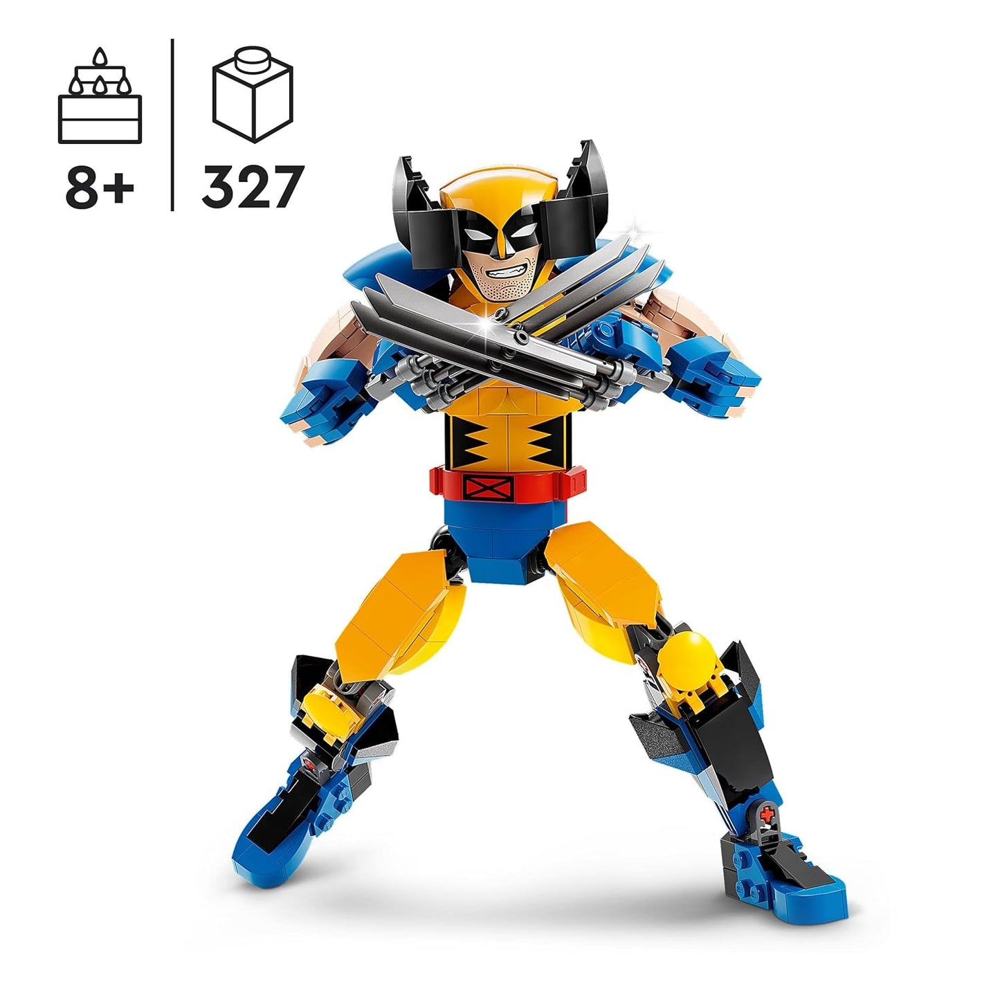 LEGO Marvel Wolverine Construction Figure 76257 Building Set (327 Pieces)