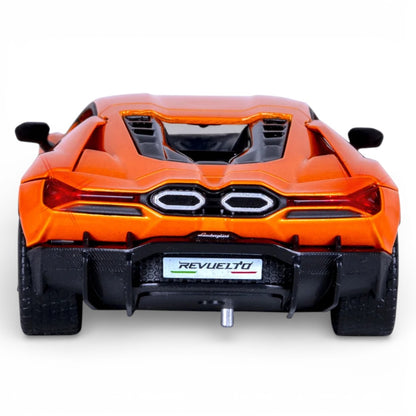 MSZ 1:32 Lamborghini Revuelto Die-Cast Model Car – Orange | Pull Back, Openable Doors, Light & Sound (68737)