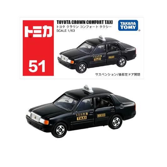 Takara Tomy Tomica No.51 Toyota Crown Comfort Taxi - TAKARA TOMY -Diecast Scale Model Car