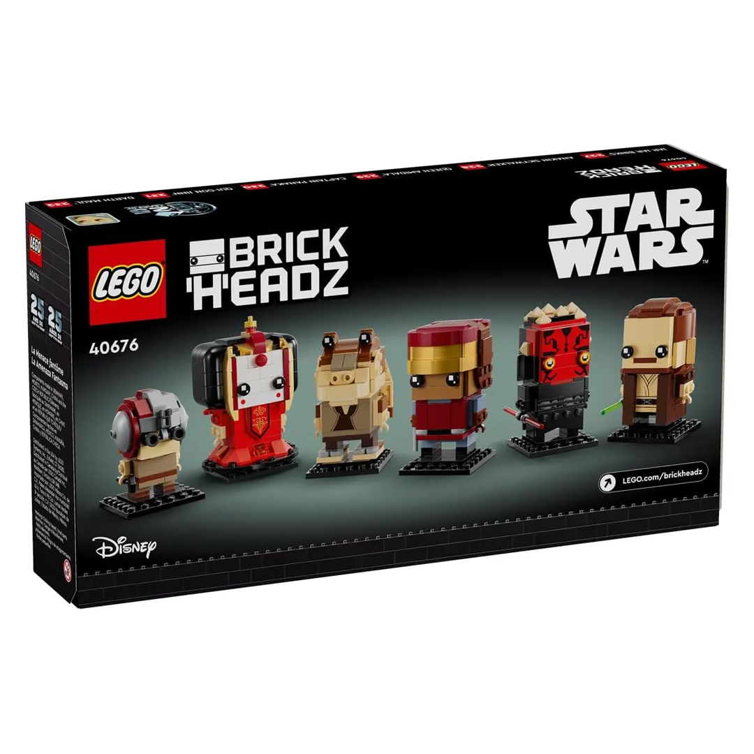 LEGO Star Wars 40676 The Phantom Menace BrickHeadz Anniversary Edition (732 Pieces)