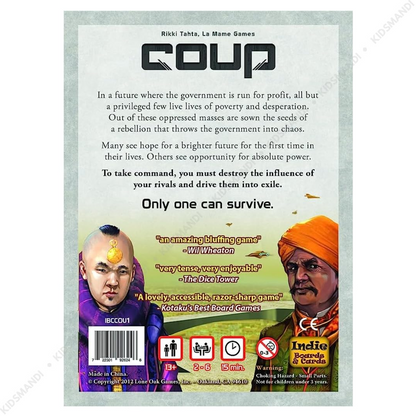 Coup - A Game of Strategy | Intense Card Game for Family and Friends