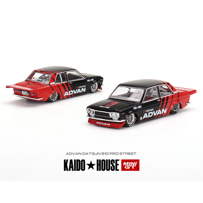 Kaido House + MINIGT 1:64 Datsun 510 Pro Street / Wagon ADVAN (3 Variant) Age 14+