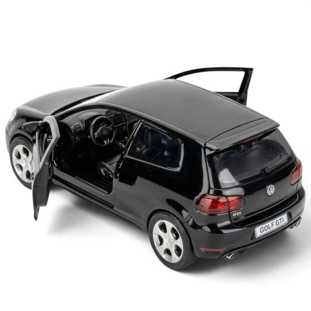 RMZ City Volkswagen Golf GTI 1:32 Scale Die-Cast Model Car – Collectible Sports Hatchback with Opening Doors, Pull-Back Action– 2 Colour Variants