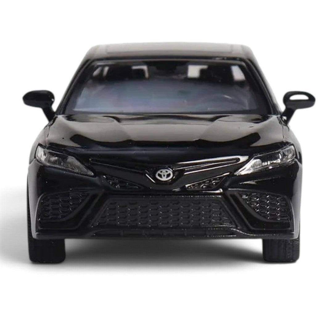 RMZ City Toyota Camry 1:32 Scale Die-Cast Model Car – Black & White Collectible Luxury Sedan with Opening Doors, Pull-Back Action,