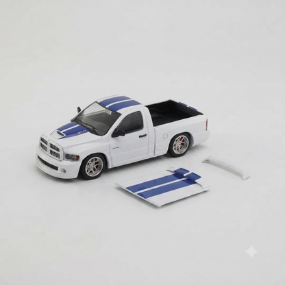 GCD Shoom64 Models 1:64 Dodge Ram SRT-10 Pickup Truck Diecast Model Car | White & Black Colour Variants
