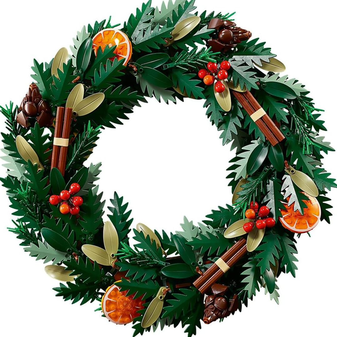 LEGO Icons 10340 : Botanicals Wreath Centrepiece Table Decorations, Christmas Garland, Home Decor Toys Idea for Adults (1194 Pieces)