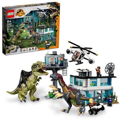 LEGO Jurassic World Giganotosaurus &amp; Therizinosaurus Attack 76949 (658 Pieces)