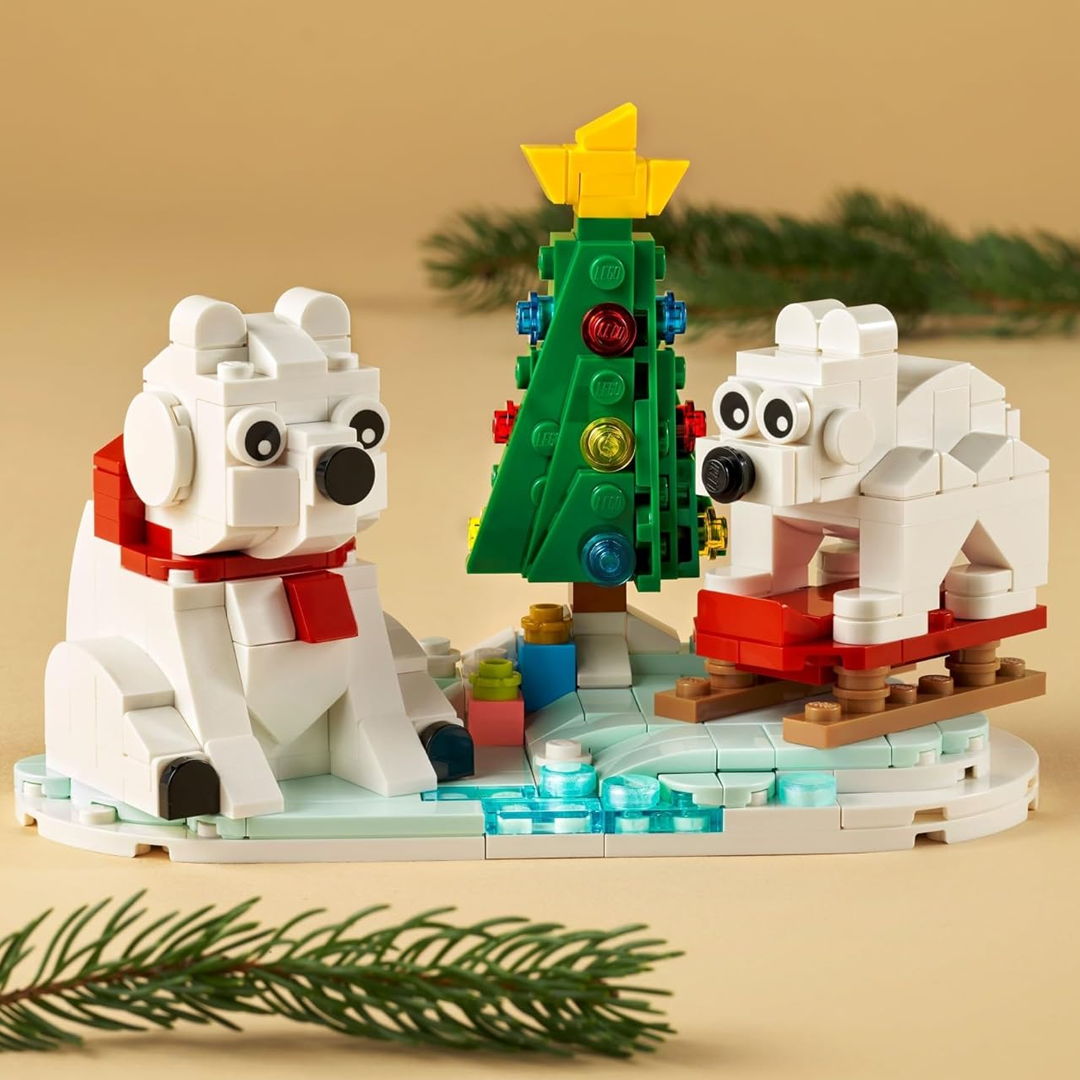 LEGO Wintertime Polar Bears 40571 Christmas Décor Building Kit (312 Pieces)