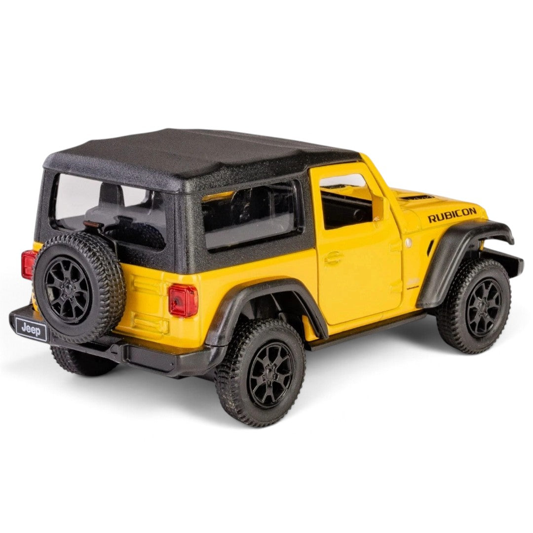 RMZ City 1:32 Jeep Wrangler Rubicon Alloy Diecast Model Car – Pull Back & Go | Openable Doors | 3 Color Variants