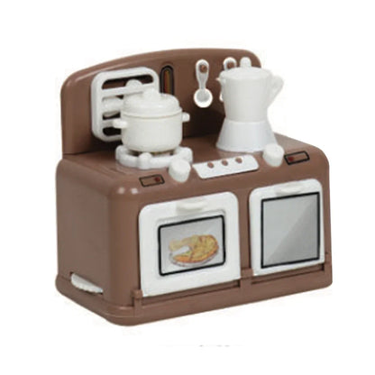 Pablo Honey Mini Iron, Microwave, Oven & Sewing Machine Household Play Set (Brown) - Jaiman Toys