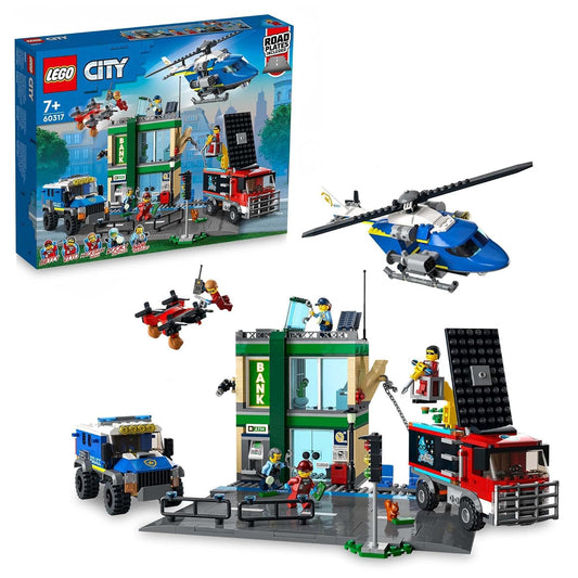 LEGO City Police Chase at The Bank 60317 Building Kit (915 Pcs)