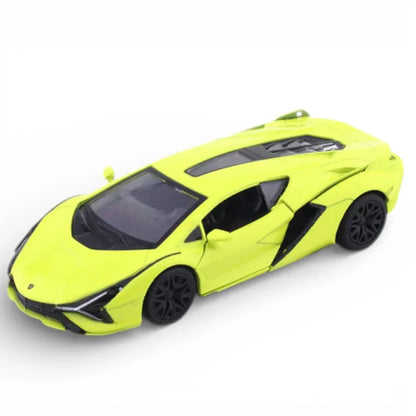 RMZ City 1:36 Lamborghini Sián FKP 37 Die-Cast Car – Red | Openable Doors, Pull Back & Go