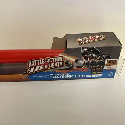 Star Wars Rebels Darth Vader Electronic Lightsaber Extends Over 11/2 feet Long Red - Jaiman Toys