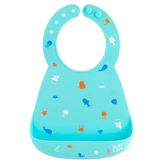 Bumkins Bibs, Silicone Pocket for Babies for Toddlers - Jaiman Toys
