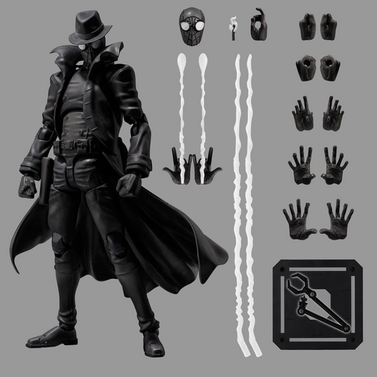 Spider-Man: Spider-Bath SV Action Spider-Man Noir Action Figure, Non-scale, ABS &amp; PVC, Pre-painted Complete Action Figure