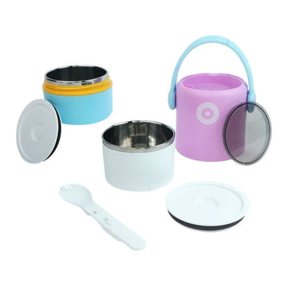 Stainless Steel Snack Tiffin Box For Kids 580 ML - Jaiman Toys