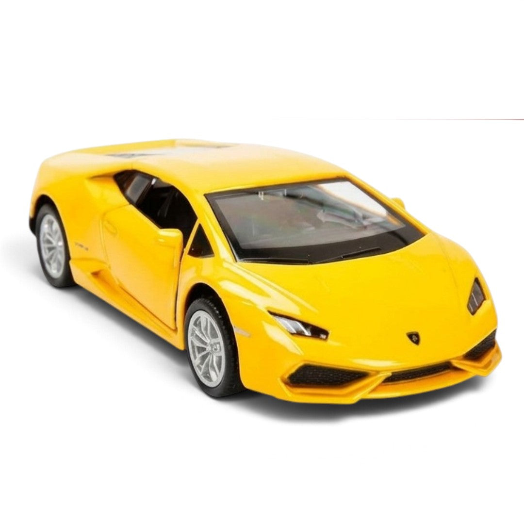 RMZ City Lamborghini Huracán Coupé 1:32 Scale Die-Cast Model Car – | Collectible Miniature Supercar with Opening Doors | 3 Colour Variants