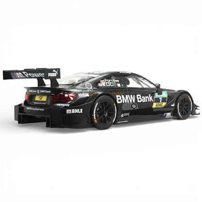 RMZ Hobby 1:32 BMW M4 DTM Die-Cast Model Car – Black|Pull Back, Openable Doors, Light & Sound (664999)