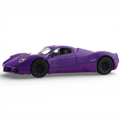 RMZ City 1:36 Pagani Utopia Diecast Car Model – Matt Purple| Openable Doors, Sound & Light
