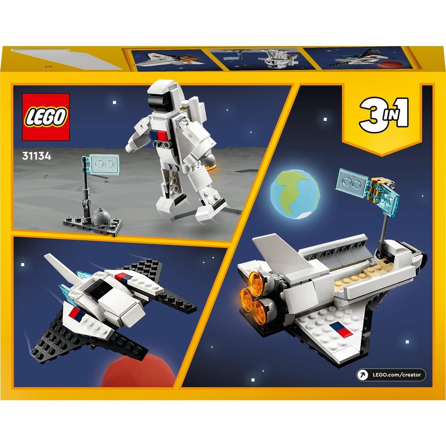 LEGO Creator Space Shuttle 31134 Building Set (144 Pieces)