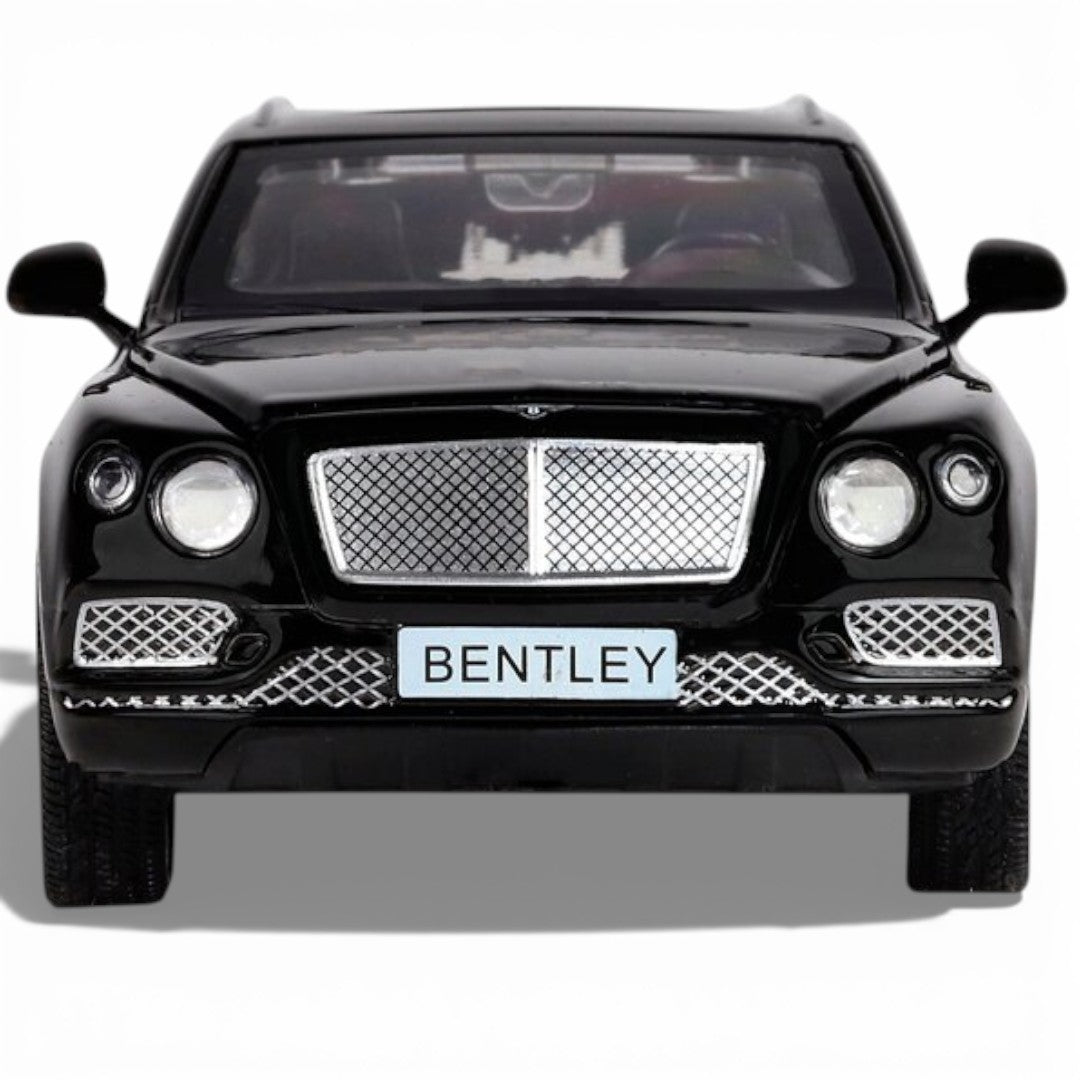 MSZ 1:32 Bentley Bentayga Die-Cast Model Car – Black|Pull Back, Openable Doors, Light & Sound (68369)