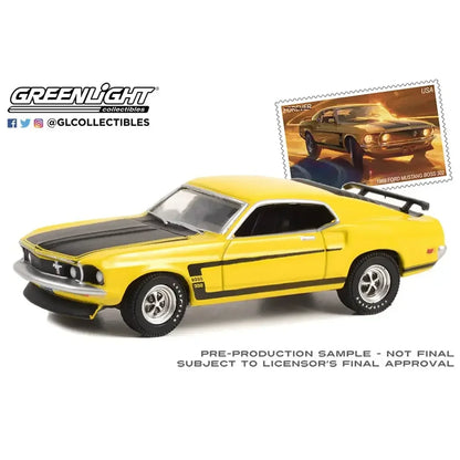Greenlight USPS Exclusive – 1969 Ford Mustang Boss 302 Die-Cast Car (1:64 Scale)