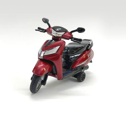 Centy Toys Fun Wheels Bestiva Pull Back Scooter | Openable Seat & Rotatable Handle Bar | Friction Powered Toy Scooter | Red | 3+ Years