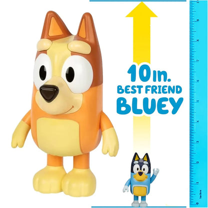 Best Friend Bluey – 30 cm Articulated Figure with Moving Arms & Body - Orange - Jaiman Toys