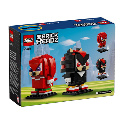 LEGO Brickheadz 40672 Sonic the Hedgehog Knuckles & Shadow (298 Pieces)