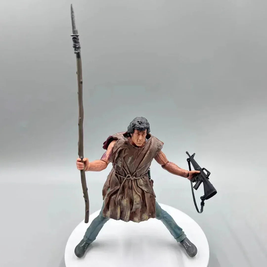 ★未使用 RAMBO アクション フィギュア 約16cm NECA 海外製品 NECA First Blood John J Rambo Survival Version 7