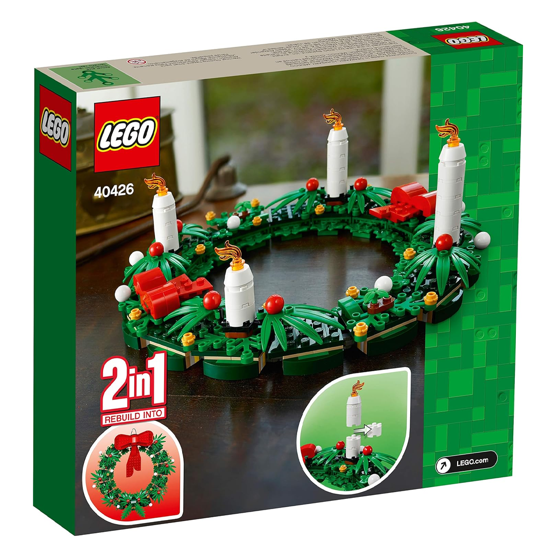 LEGO Iconic Christmas 2-in-1 Wreath with Big Red Bow and Advent 40426 (510 Pieces)